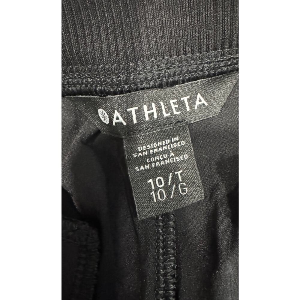 ATHLETA Brooklyn Mid-Rise Ankle Pants Black Athleisure Size 10 TALL - Picture 5 of 5